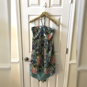 Kimchi Blue Tropical Floral Summer Halter Dress